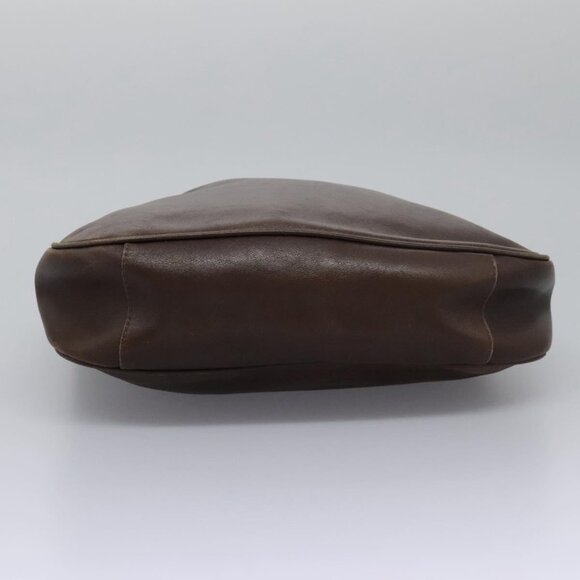 GUCCI Bamboo Hand Bag Leather 2way Brown Gold 001 1998 1638 Auth 111266 - Picture 5 of 15